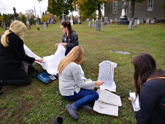 grave rubbing